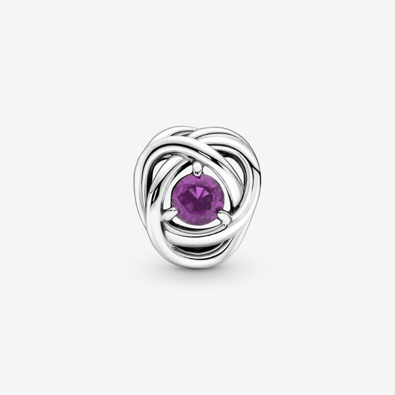 Charm Cerchio Eterno Viola Febbraio - 790065C02 - Febbraio - Pandora