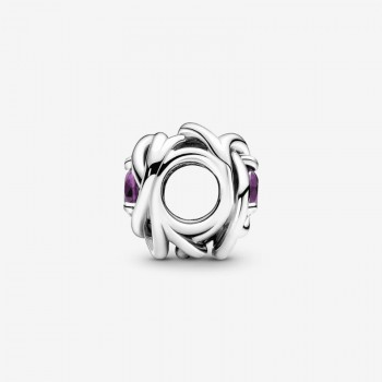 Charm Cerchio Eterno Viola Febbraio - 790065C02 - Febbraio - Pandora