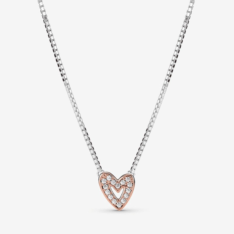 Collana Cuore Asimmetrico-380089C01 Collana Cuore Asimmetrico-380089C01