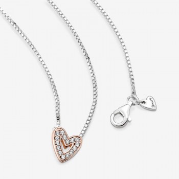 Collana Cuore Asimmetrico-380089C01