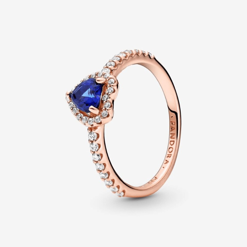 Anello Cuore in Rilievo Blu-188421C01 Anello Cuore in Rilievo Blu-188421C01