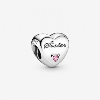 Charm a cuore Sorella - 791946PCZ - Pandora
