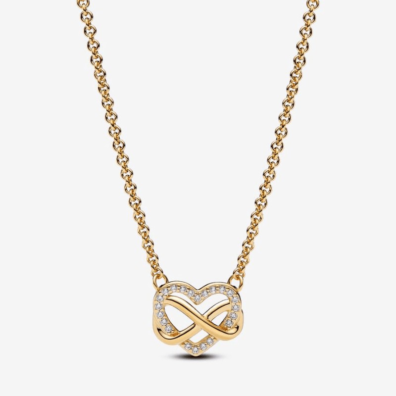 Collana Cuore Infinito Pietre Luminose - 362666C01-50 Collana Cuore Infinito Pietre Luminose - 362666C01-50