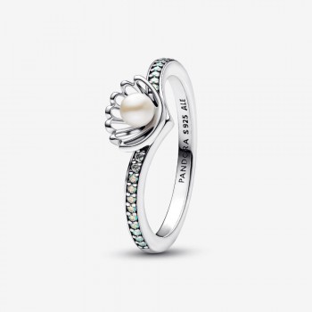 Pandora - Principesse Disney, Ariel, Anello con Perla d'Acqua Dolce Coltivata - 193654C01
