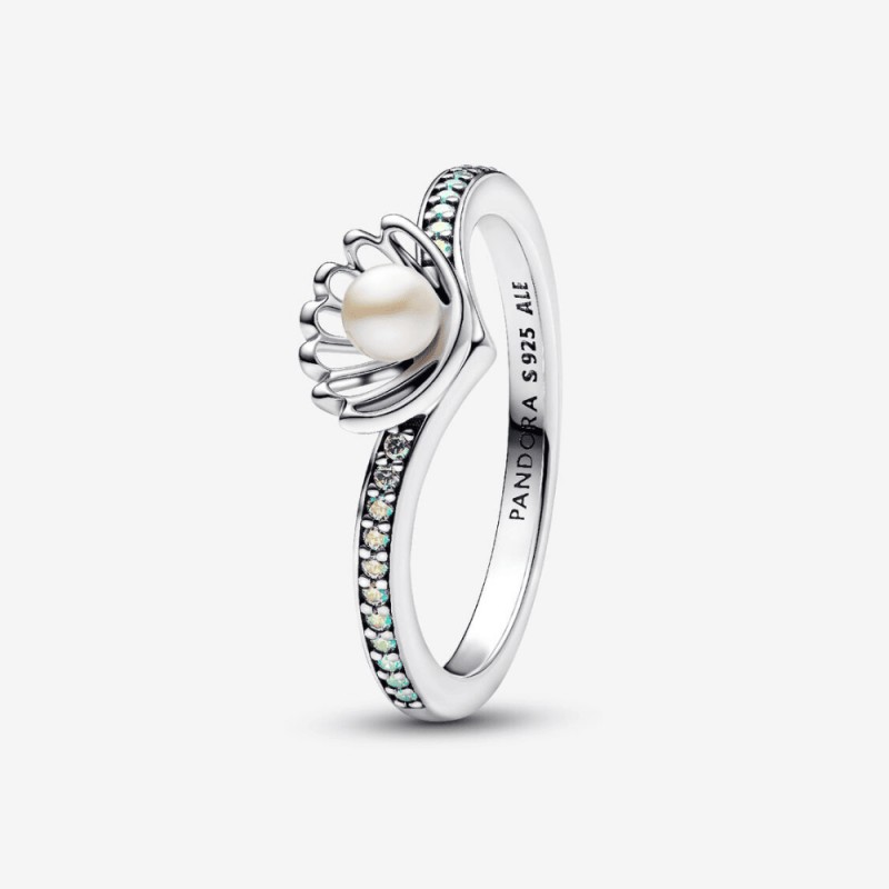 Pandora - Principesse Disney, Ariel, Anello con Perla d'Acqua Dolce Coltivata - 193654C01 Pandora - Principesse Disney, Ariel, Anello con Perla d'Acqua Dolce Coltivata - 193654C01
