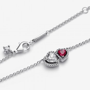 Pandora - Collana Doppi Cuori - 393632C01
