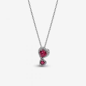 Pandora - Collana Doppi Cuori Rossi - 393658C01