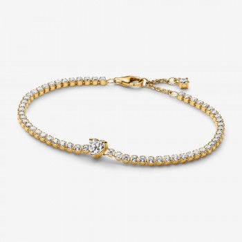 Pandora - Bracciale Tennis con Cuore in Rilievo - 560041C01