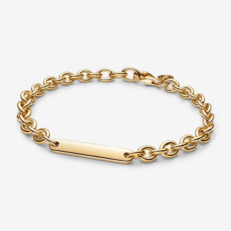 Pandora - Bracciale a Catena da Incidere - Dorato - 569523C00 Pandora - Bracciale a Catena da Incidere - Dorato - 569523C00