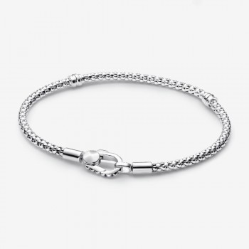 Pandora - Bracciale Maglia Geometrica con Chiusura a Moschettone - 593681C00
