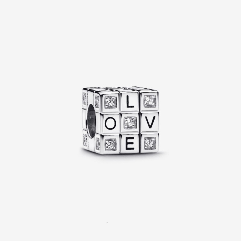 Pandora - Charm Cubo LOVE - 793672C01 Pandora - Charm Cubo LOVE - 793672C01