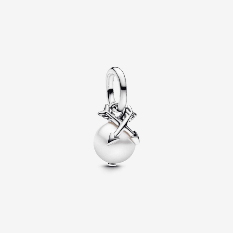 Pandora - Charm Mini Pendente Pearl & Arrows Pandora ME - 793687C01 Pandora - Charm Mini Pendente Pearl & Arrows Pandora ME - 793687C01