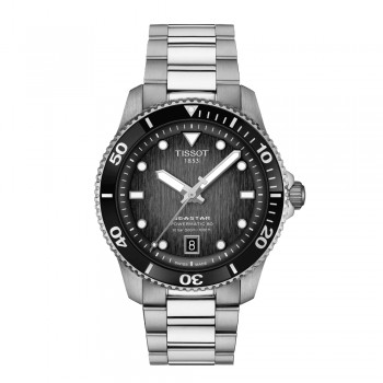 tissot -orologio - automatico - seastar 1000 - tissot - uomo - powermatic 80 - grigio scuro - 300 metri