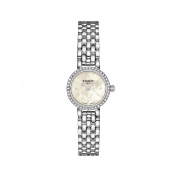tissot - donna - lovely round - madreperla - diamanti - T1400096111600 - 19,5 mm