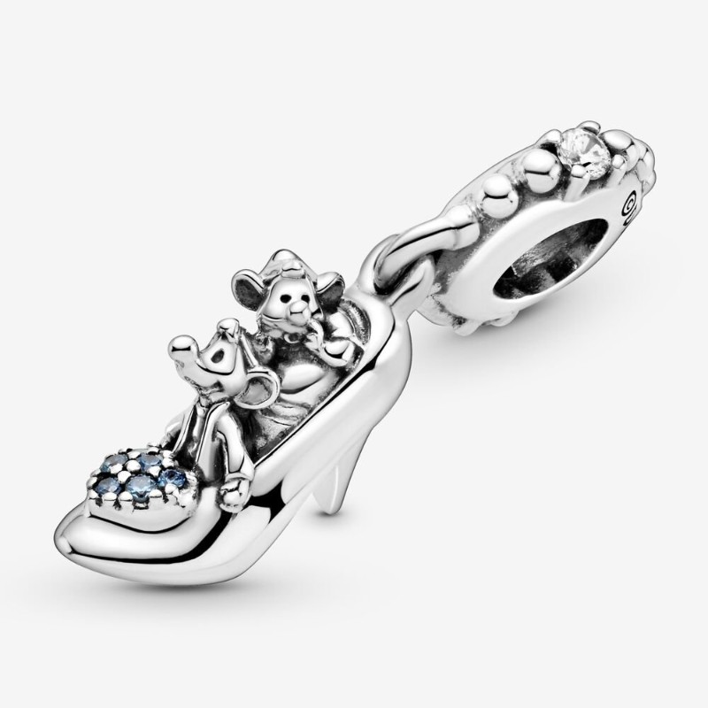 Disney, Charm pendente Scarpetta di Cristallo di Cenerentola - 799192C01 - Pandora