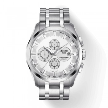 tissot - couturier -cronografo -automatico -uomo - bianco - T0356271103100