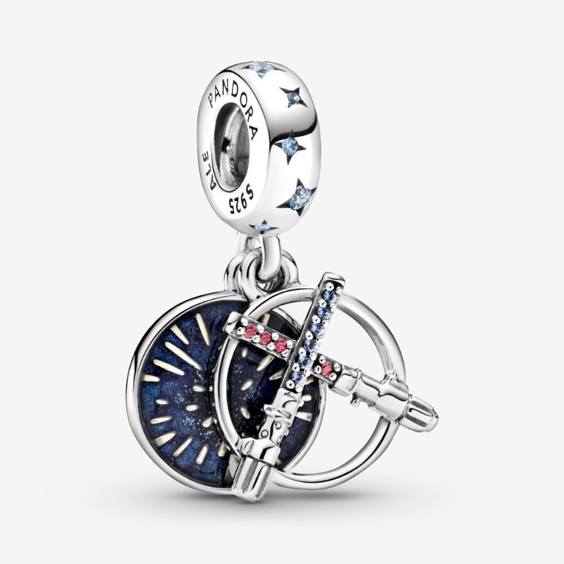 Star Wars, charm pendente doppio Spada laser - 799252C01 - Pandora Star Wars, charm pendente doppio Spada laser - 799252C01 - Pandora