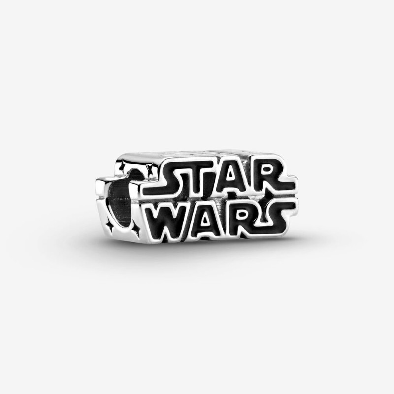 Star Wars, charm in Argento con logo in 3D - 799246C01 - Pandora Star Wars, charm in Argento con logo in 3D - 799246C01 - Pandora