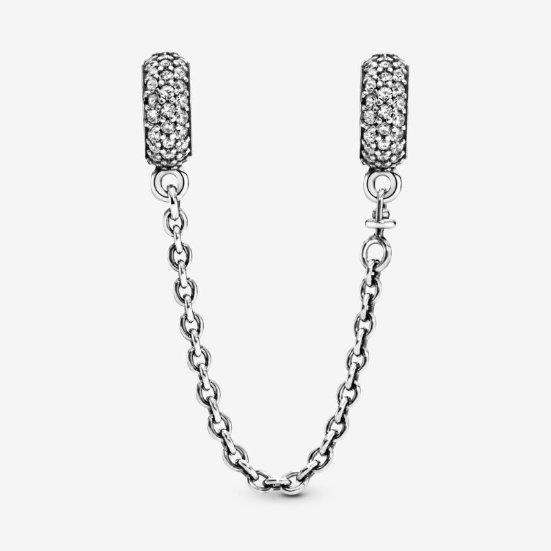 Catena di sicurezza con pavé scintillante - 791736CZ - Pandora