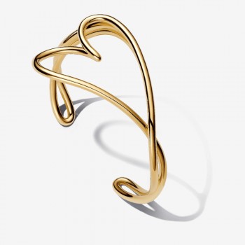 Bracciale Aperto Cuore Linea Sinuosa - pandora - 563808C00
