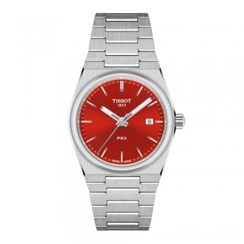 Tissot - orologio - uomo -quarzo - prx - rossa - T1372101142100 - 35 mm