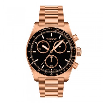 Tissot - pr516 - orologio -cronografo - uomo -sport -nero - 40 mm- T1494173305100-oro-rosa