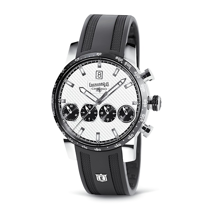 Eberhard - orologio - cronografo -automatico -silicone- quadrante bianco - 31073.05/CN CU Eberhard - orologio - cronografo -automatico -silicone- quadrante bianco - 31073.05/CN CU