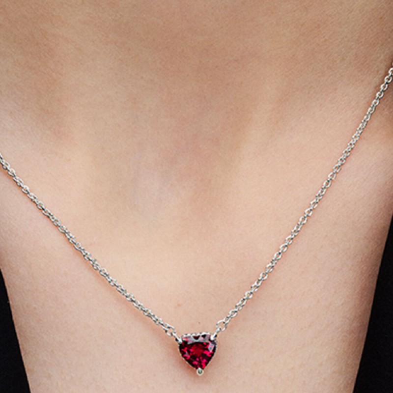 Collana Cuore Rosso-392542C01