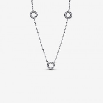 Collana Cerchi Pavè-393162C01