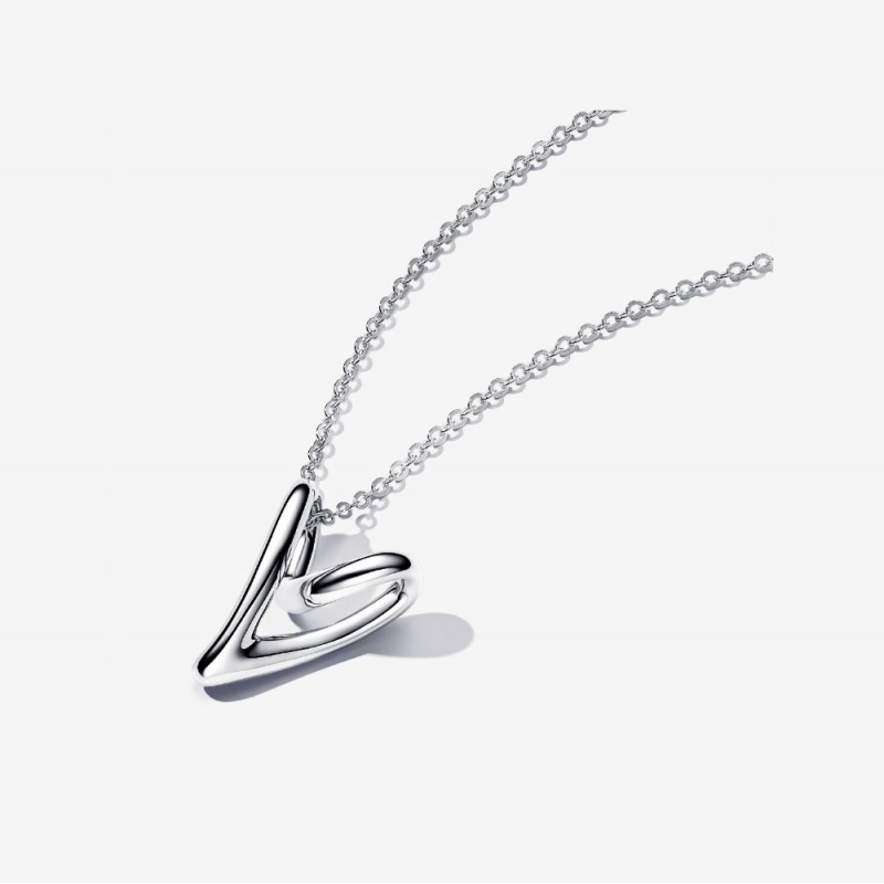 Collana Cuore Linea Sinuosa-393272C00 Collana Cuore Linea Sinuosa-393272C00
