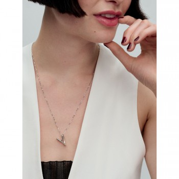 Collana Cuore Linea Sinuosa