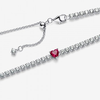 Collana Choker Cuore Rosso