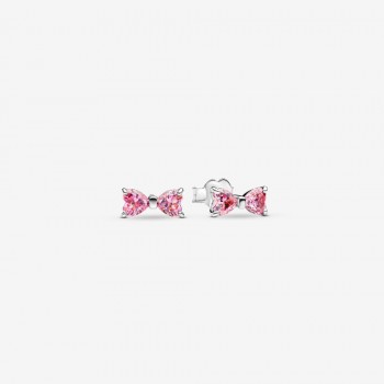 Orecchini Fiocco Luminoso Rosa Grande-293505C01