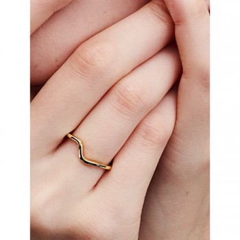 Anello Onda Dorato