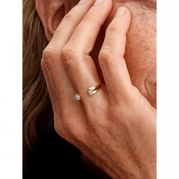 Anello Stelle Cadenti Dorato