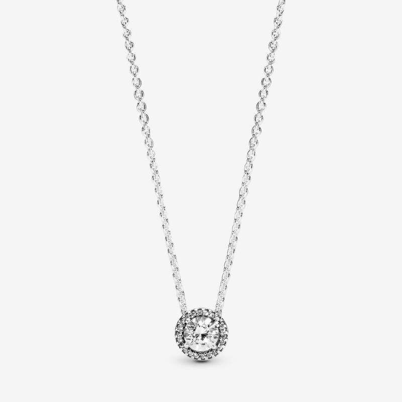 Collana Punto Luce scintillante rotondo-396240CZ Collana Punto Luce scintillante rotondo-396240CZ