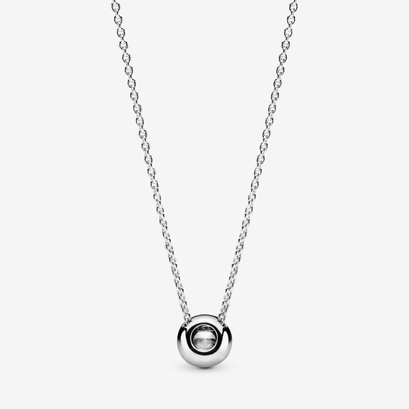 Collana Punto Luce scintillante rotondo-396240CZ