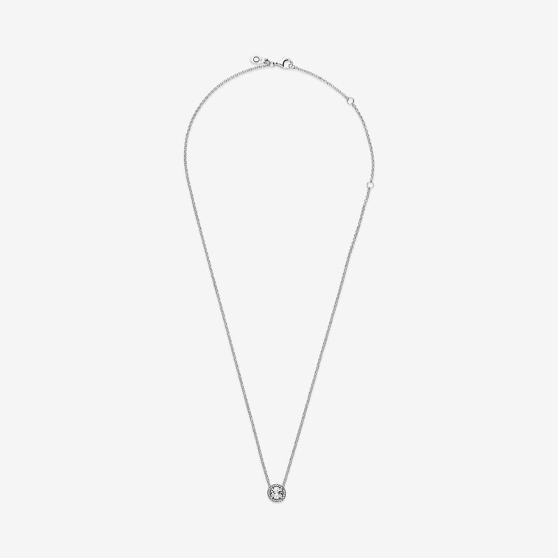 Collana Punto Luce scintillante rotondo-396240CZ