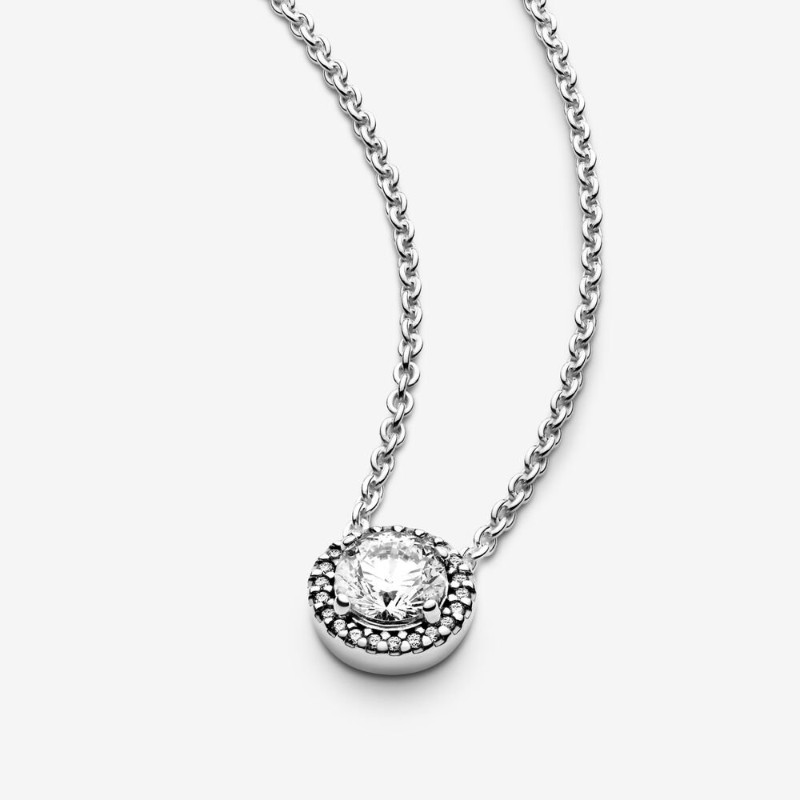 Collana Punto Luce scintillante rotondo-396240CZ