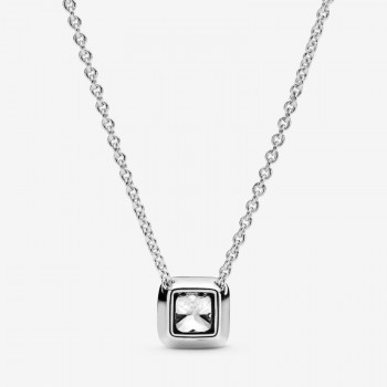 Collana con Punto Luce quadrato scintillante-396241CZ