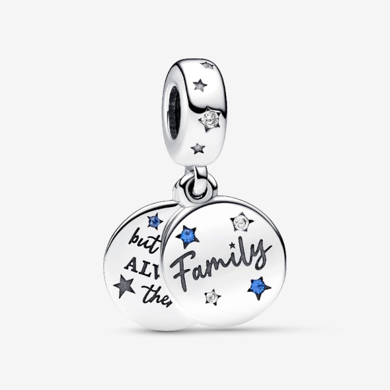 Charm Pendente Doppio Famiglia-792987C01 Charm Pendente Doppio Famiglia-792987C01