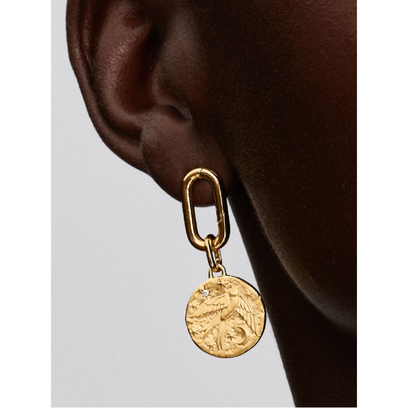 Charm Medallion Rondine "Dum Vita Est Spes Est"-764082C01