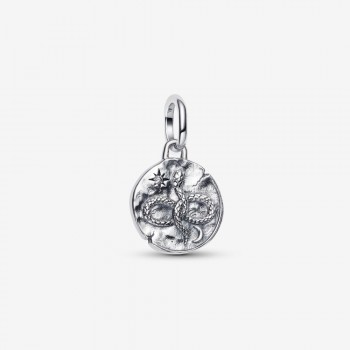 Charm Medallion Serpente "Memento Vivere"-793976C01