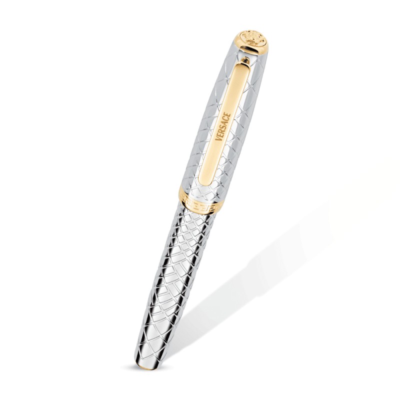 Penna Versace Uomo Accaio con dettagli oro - VR4DA0225 Penna Versace Uomo Accaio con dettagli oro - VR4DA0225