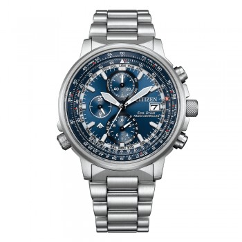 CITIZEN | Crono Pilot Acciaio 41mm-AT8300-58L