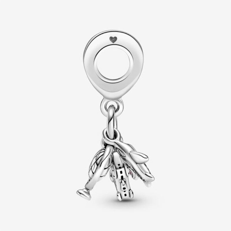 Charm pendente Aereo, globo e valigia - Pandora - 799435C01