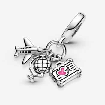 Charm pendente Aereo, globo e valigia - Pandora - 799435C01